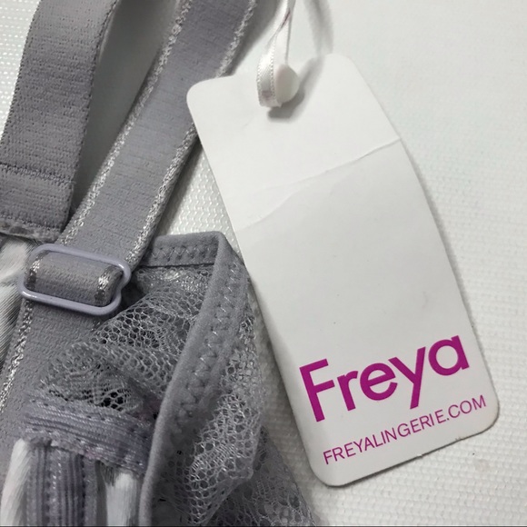 FREYA Grey Leopard Print Wild Plunge Bra Underwire - Picture 5 of 8